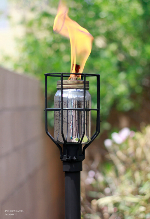 make your own industrial tiki torch 500