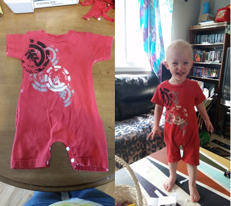 repurposed clothes kids baby romper freespiritcreationsblog