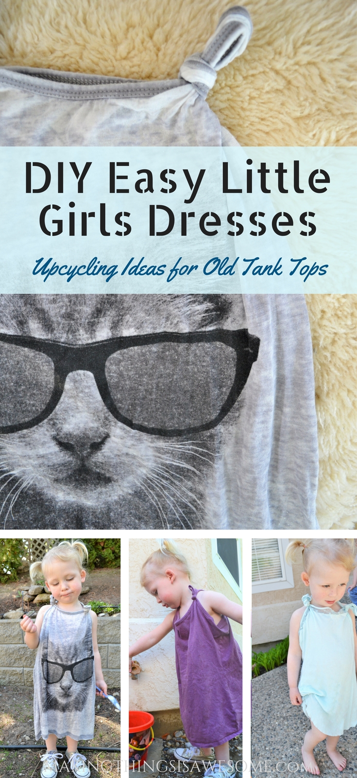 repurposed clothes kids diy easy little girls dresses makingthingsisawesome