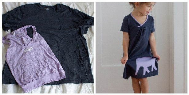 repurposed clothes kids sdress skirtastop