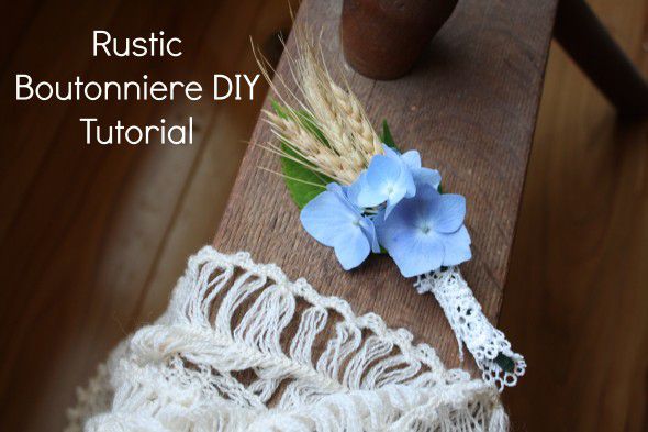 rustiic wedding decor how to make a boutonniere rusticweddingchic