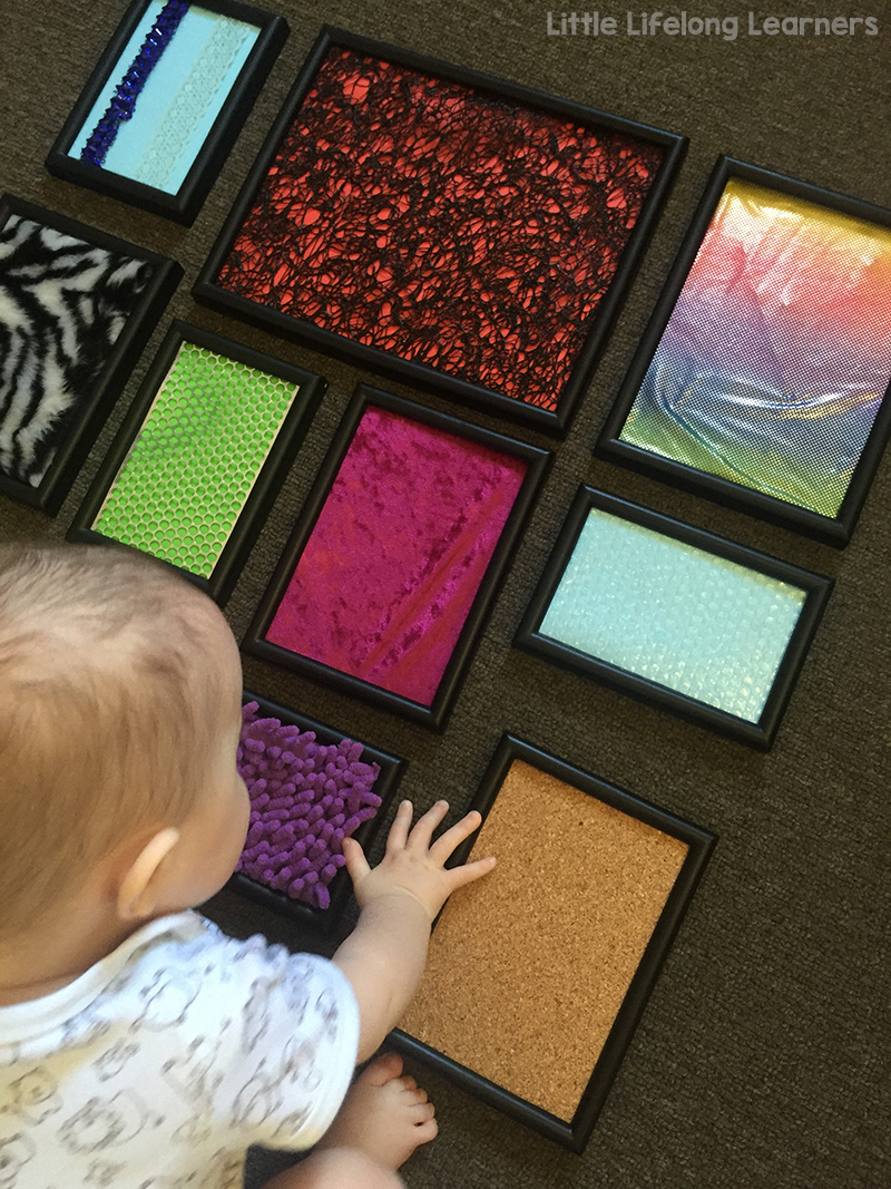 sensory board sensory play ideas picture frames texture for babies littlelifelonglearners