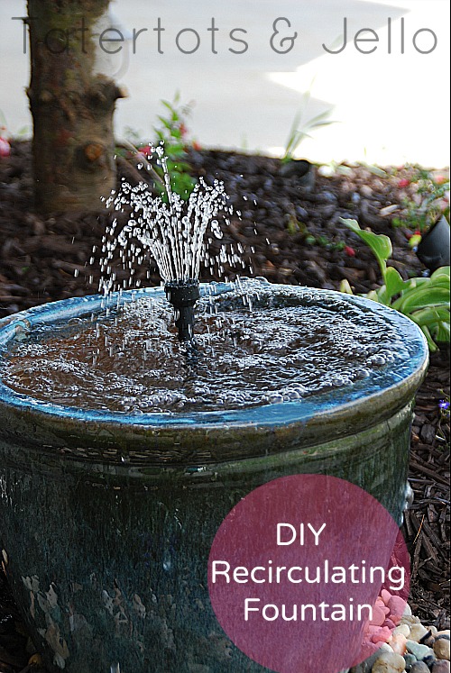 water features recirculating fountain tatertotsandjello