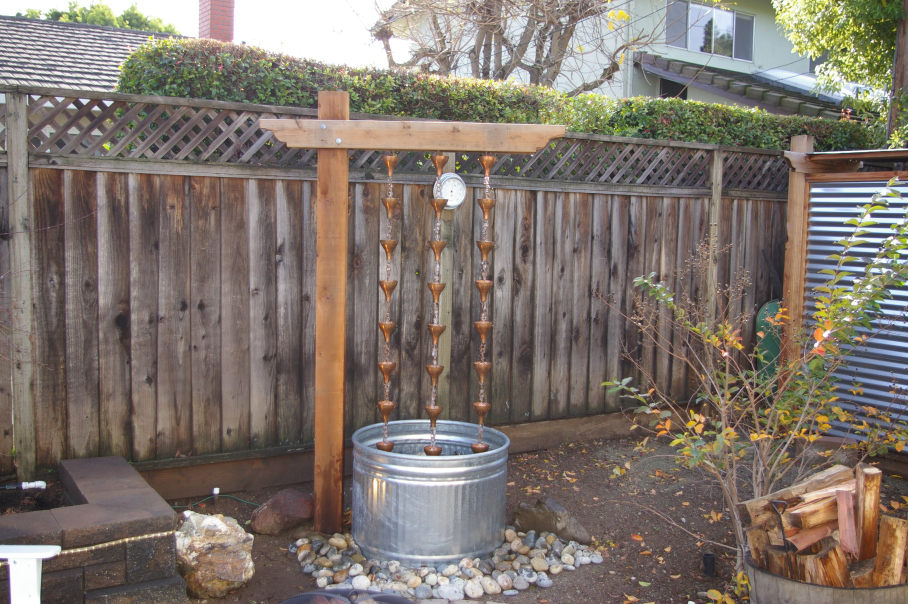 water features stock tank rain chain fountain joeshappyhour.