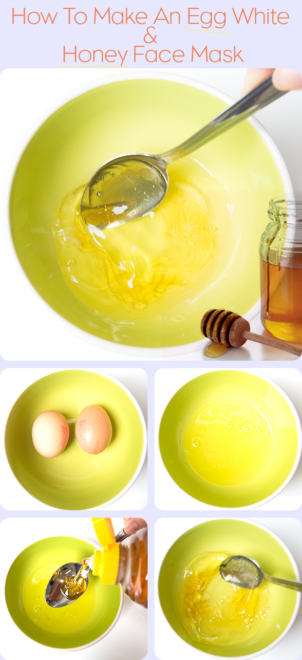 How to make an egg white honey face mask