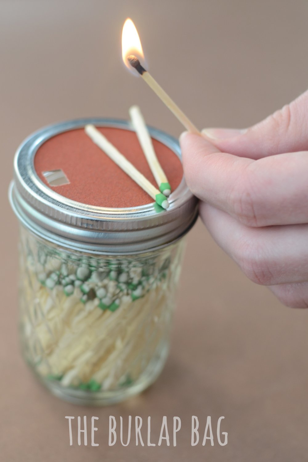 Mason jar tissue matches theburlapbag