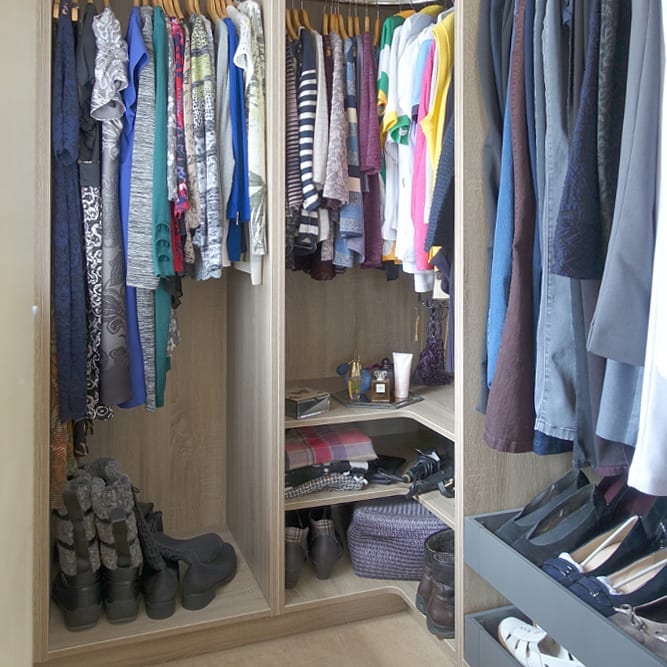 Plywood closet