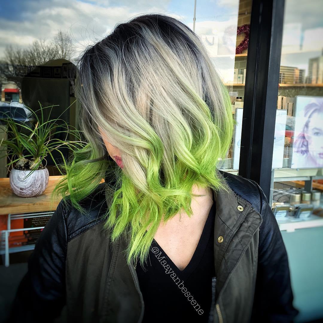 colore capelli verde brillante