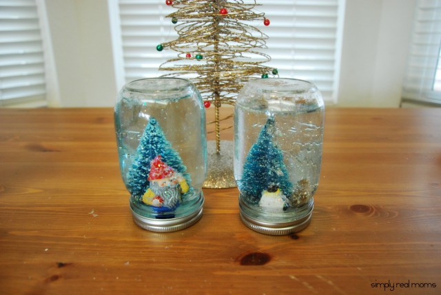 decor mason snow globes .simplyrealmoms.