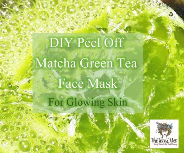 diy matcha green tea peel off face mask for glowing skin 6