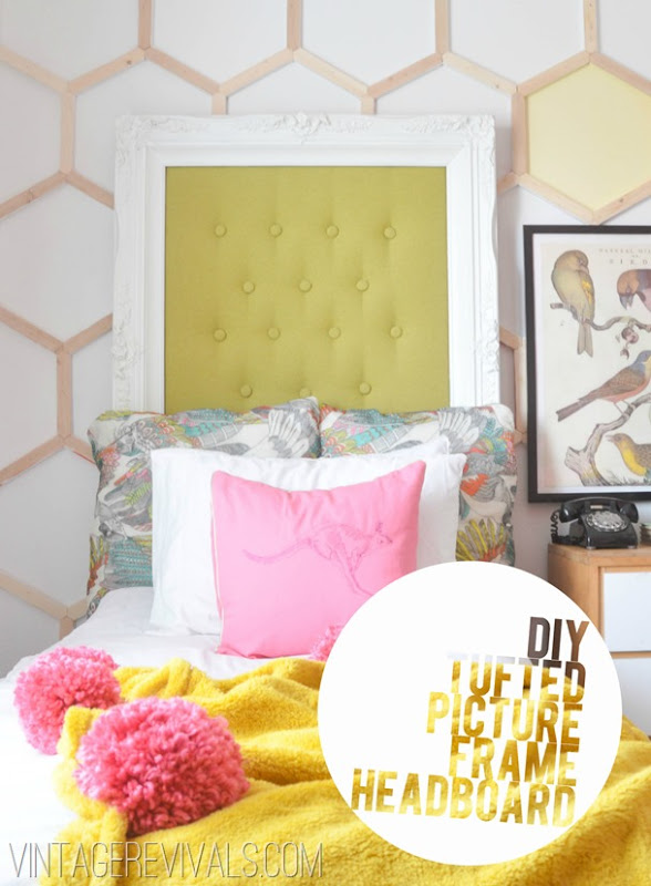 diy picture headboard vintagerevivals