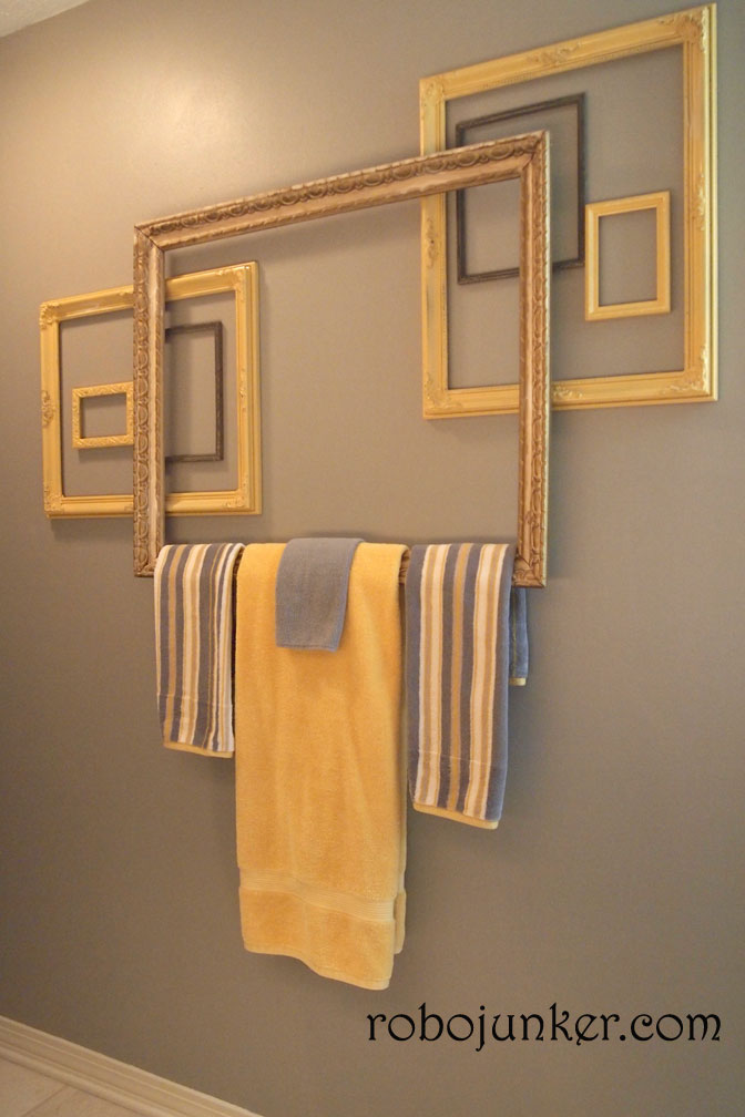 diy picture towel bar roboladyblogspot