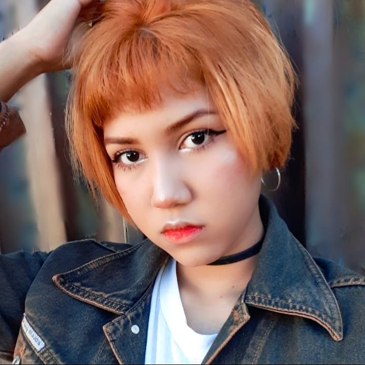 orange hair matte blonde orange pixie CBZZ7PtlGzB