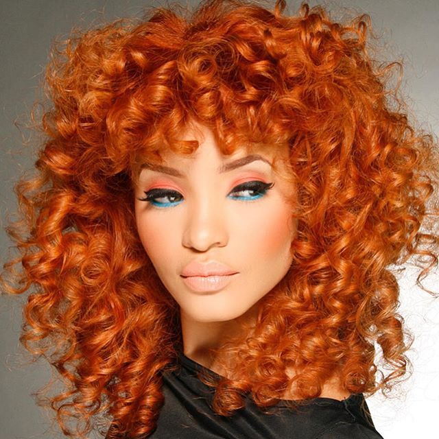 orange hair medium sspirassl ddcurls orange CESq vAQTv