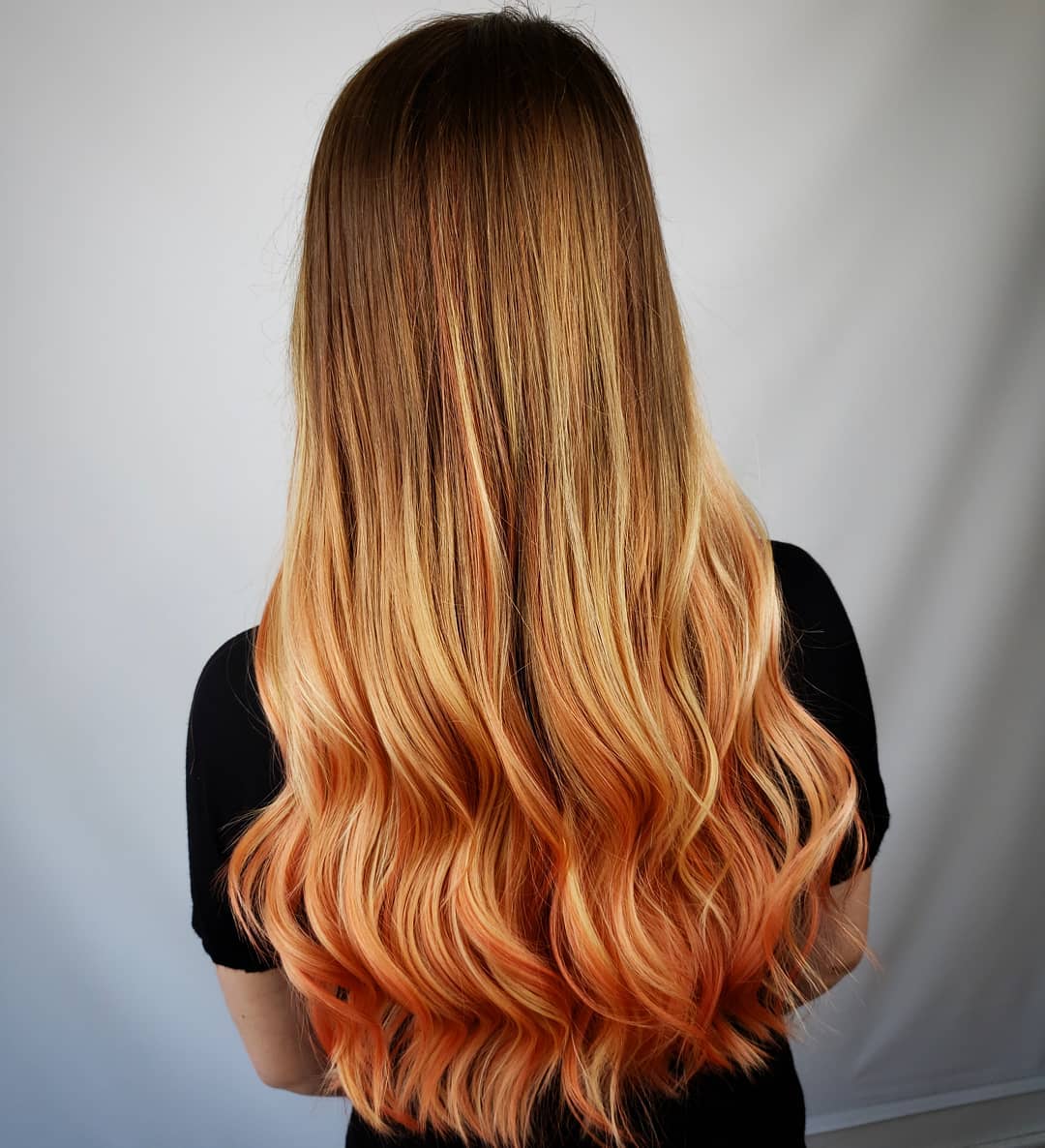 orange hair ombre dark to orange sandy blonde B6GbzP pcQ1