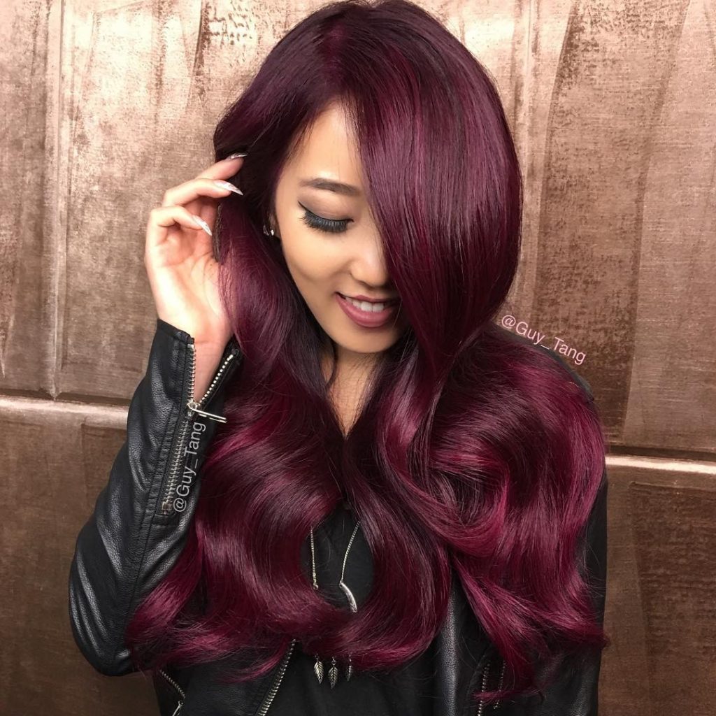 15 Gorgeous Aubergine Hair Styles Just For You