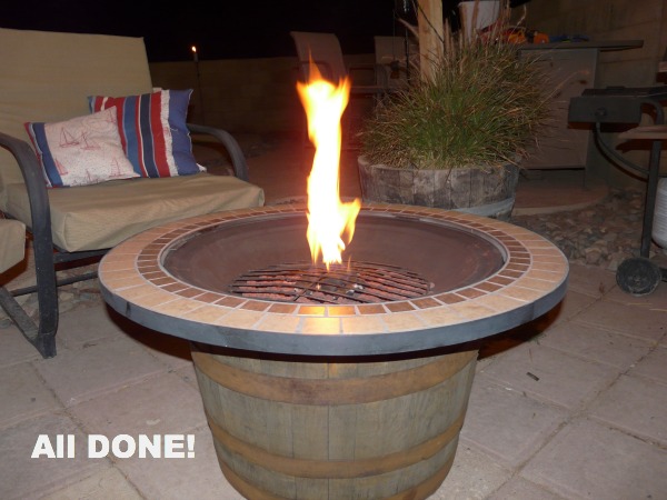 20 Diy Outdoor Fire Pits For Your New, Whiskey Barrel Gas Fire Pit