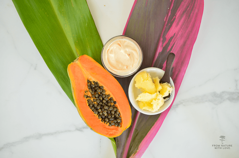 How to Make Mango Papaya Body Lotion a light and fragrant all over moisturizer made with papaya seed oil and mango butter