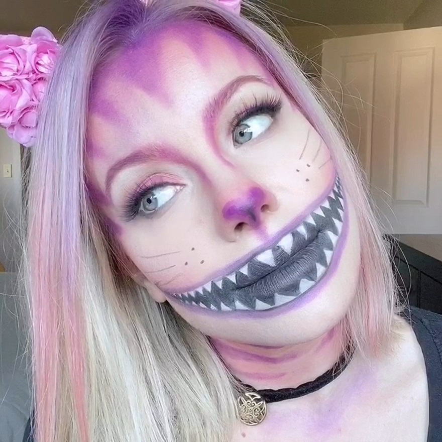 halloween makeup cheshire cat h mismack