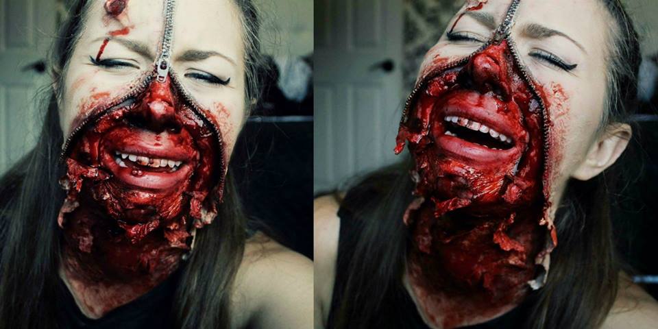 halloween zipper Face Halloween Makeup Tutorial instructables