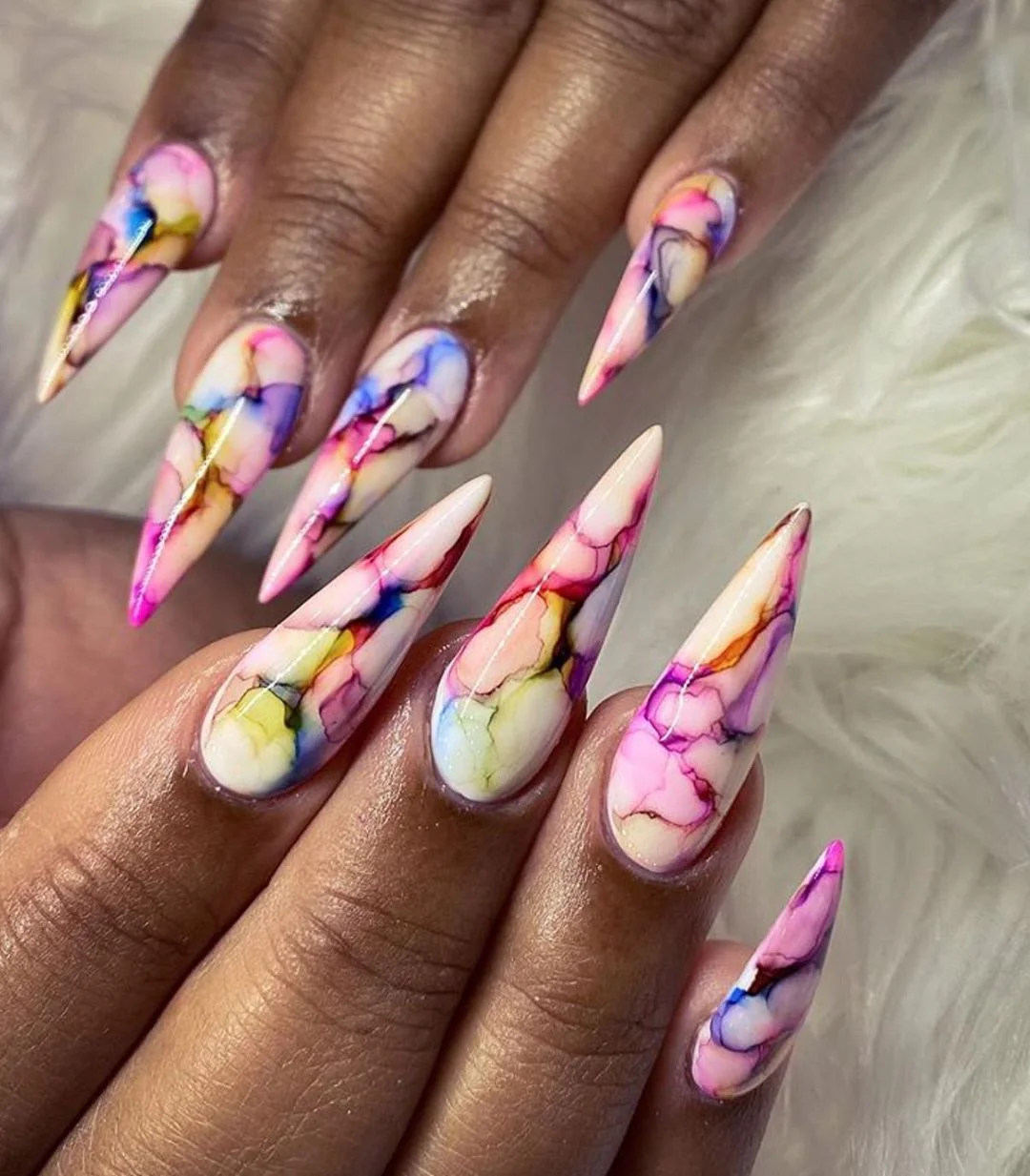 marble nails CES5YaaFLou