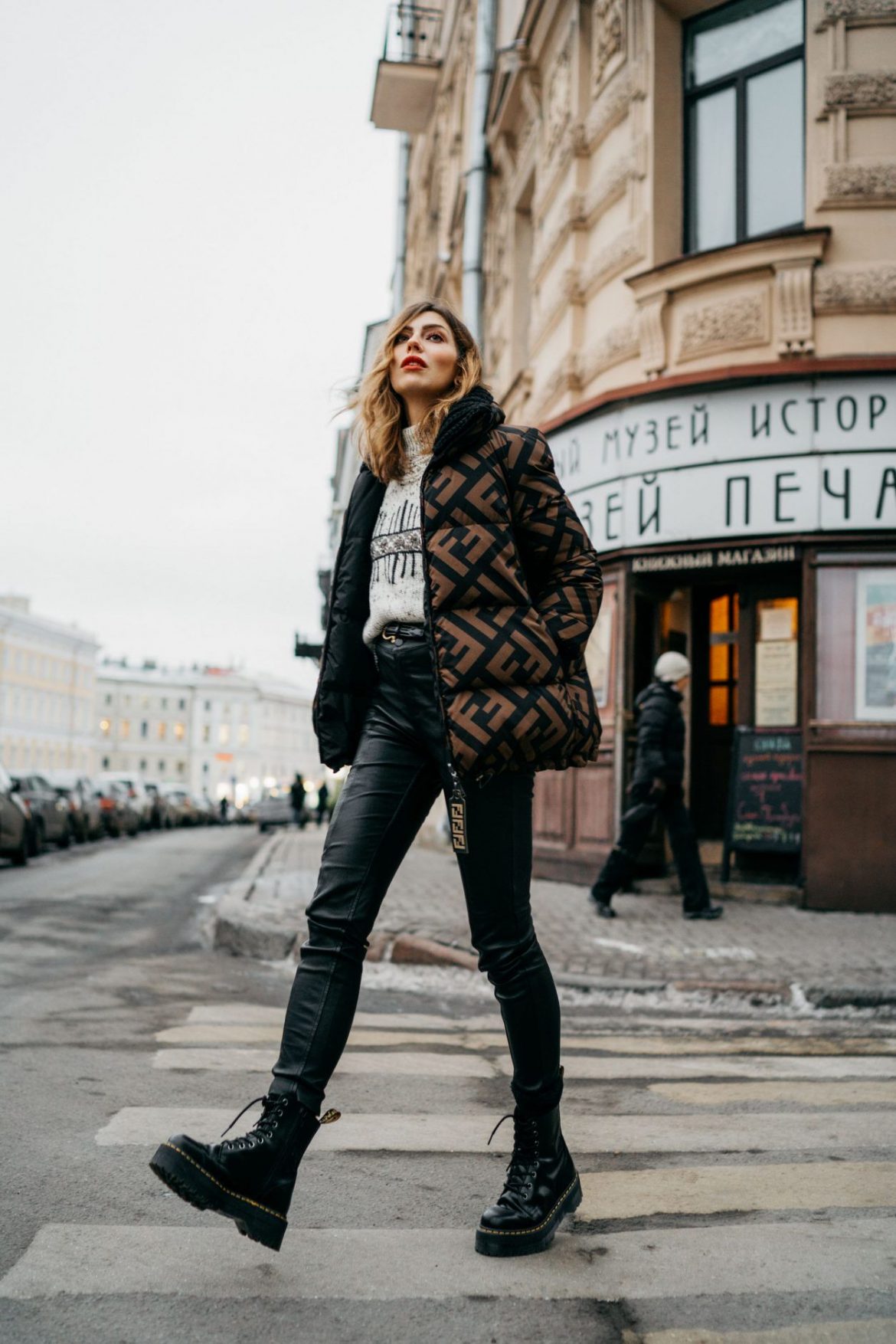 leather pants and doc martens