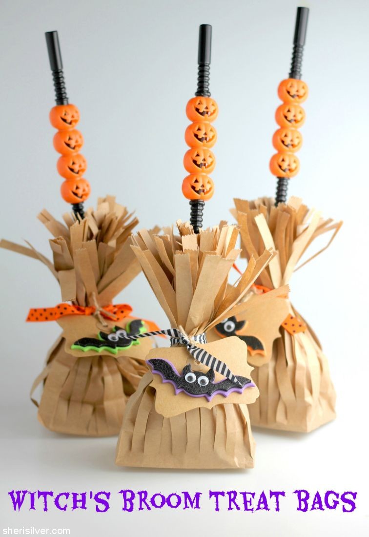 halloween bags Witchs Broom Treat Bags sherisilver