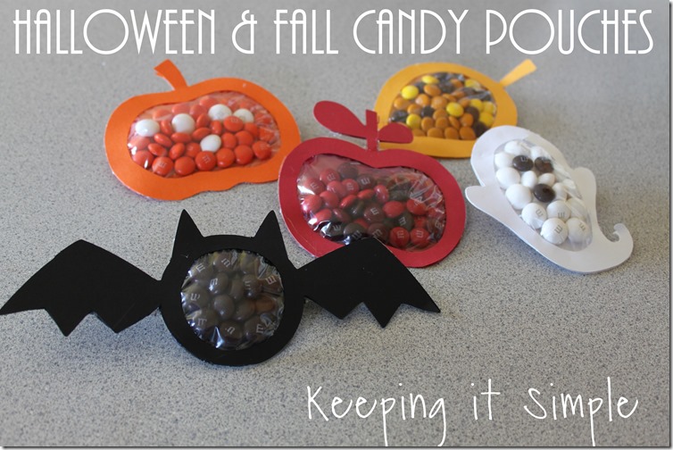 halloween bags halloween and fall candy pouches keepingitsimplecrafts