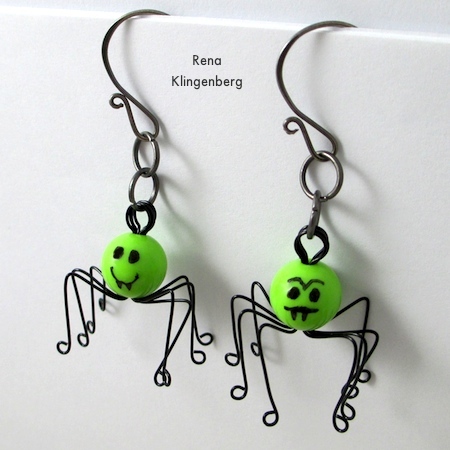 halloween jewelry creepy crawly spider earring jewelrymakingjournal