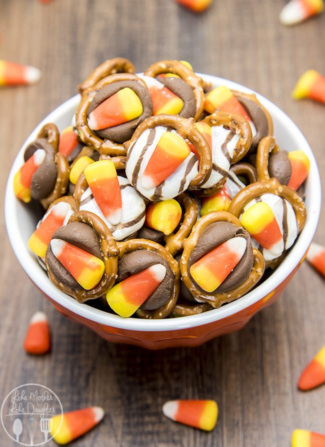 halloween treats candy corn pretzel treats lmld