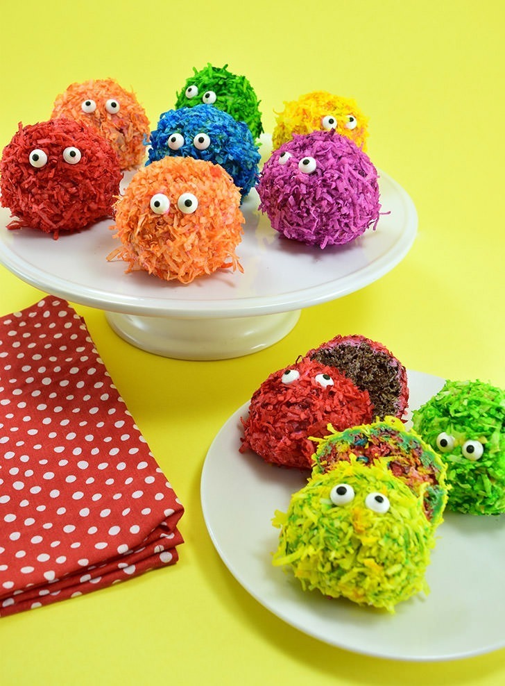 halloween treats edible pom pom monster cereal dreamalittlebigger