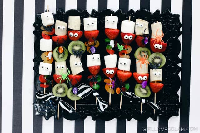 halloween treats halloween skewers healthy and non healthy versions girllovesglam