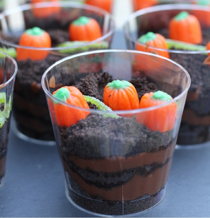 halloween treats pumpkin patch dirt cups icanteachmychild