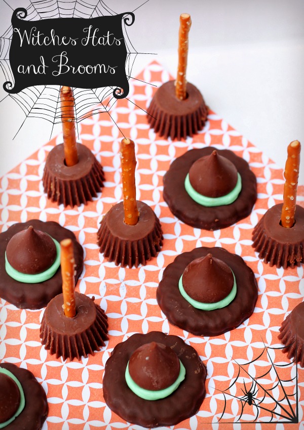 halloween treats witches hats and broom sticks reallifedinner
