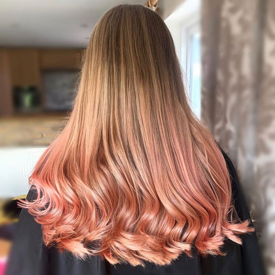 Peach Ombre Hair