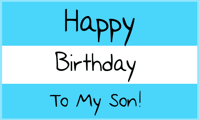 Birthday Wishes for a Son