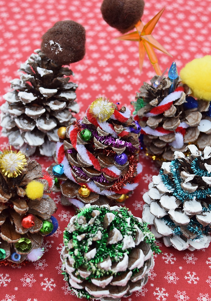 Pinecone Christmas Trees Kid Friendly Christmas Craft