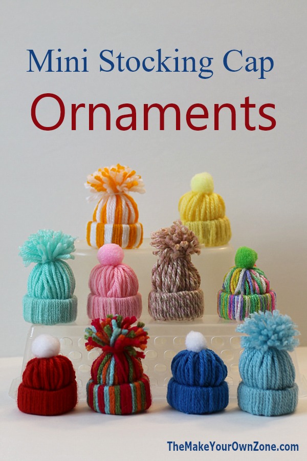 mini yarn hats themakeyourownzone