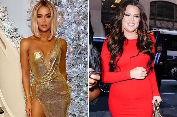 Khloe Kardashian before and after weight loss