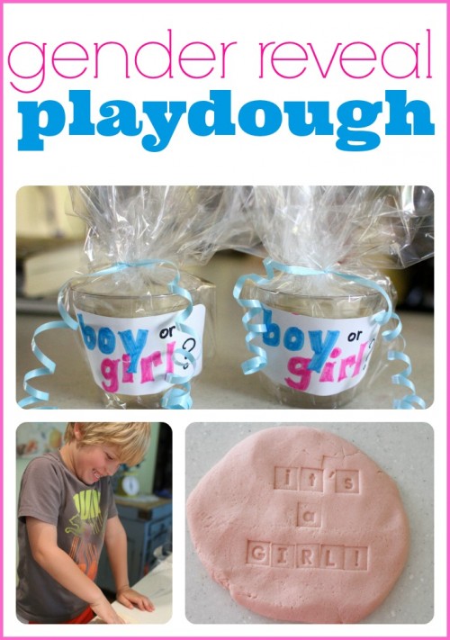 Gender Reveal ideas Playdough icanteachmychild