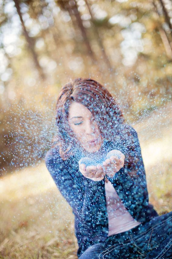 Gender Reveal ideas blow confetti or glitter pinterest