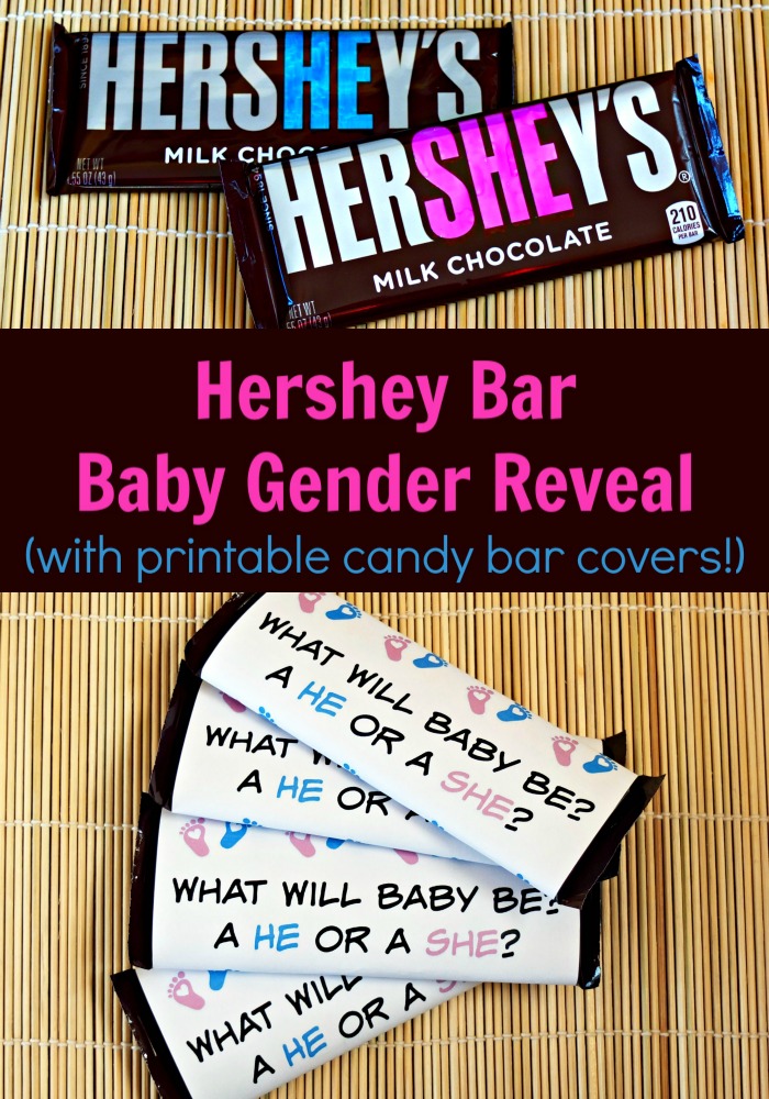 Gender Reveal ideas cheap and easy baby gender reveal idea using hershey bars pickanytwo