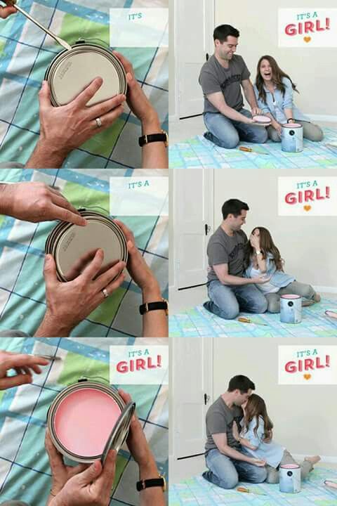 Gender Reveal ideas paint can crafty pinterest