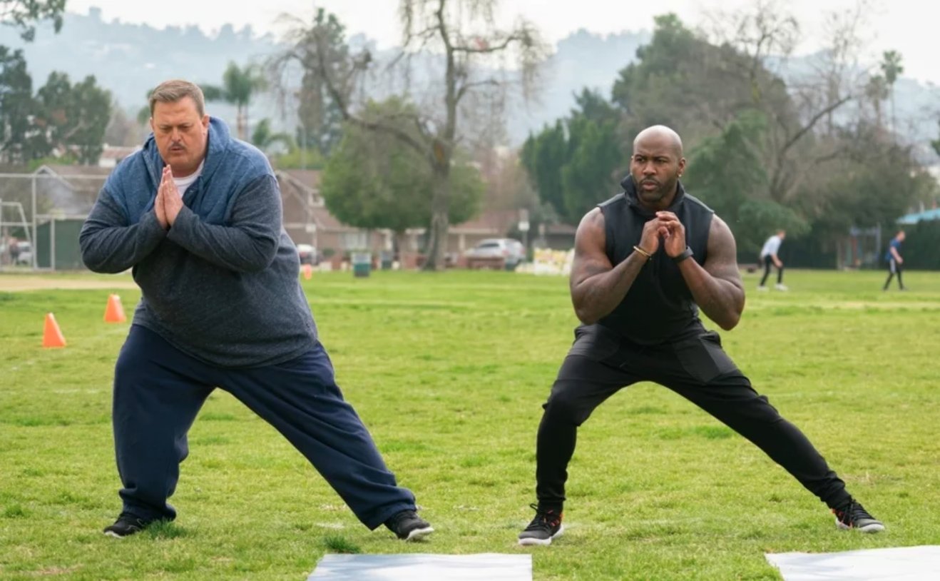 Billy Gardell working out