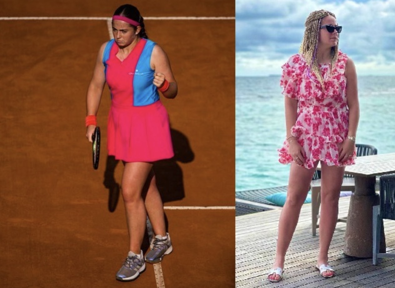 Jelena ostapenko after gained some weight