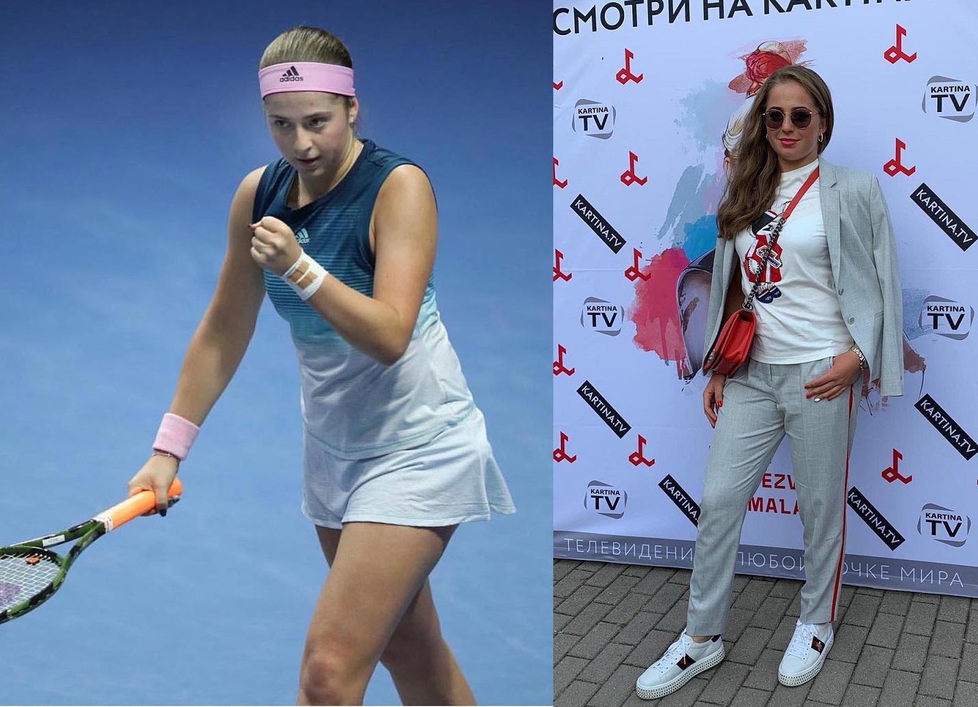 Jelena Ostapenko slim and fit