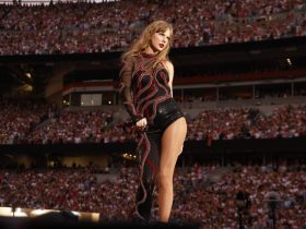 Taylor Swift on concert tour