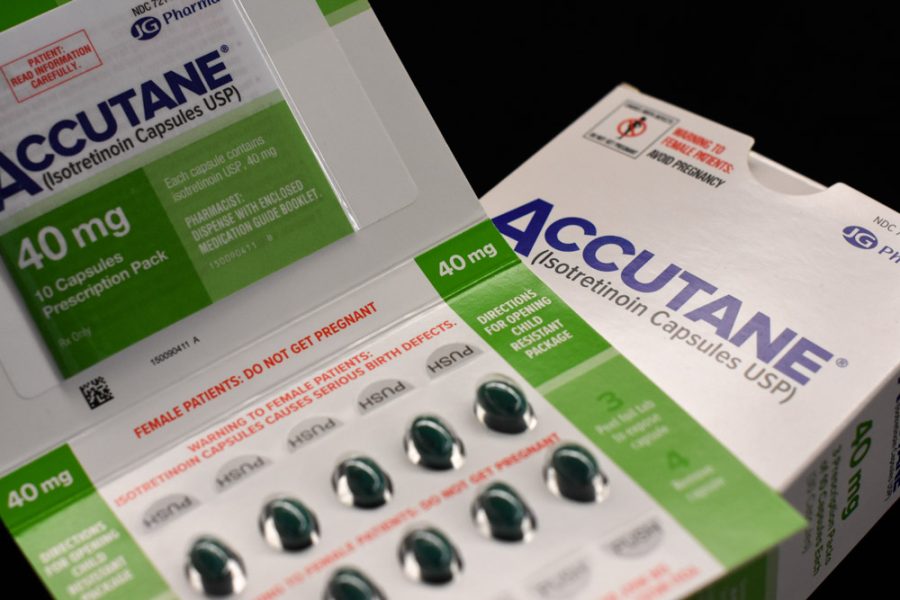 Accutane-green capsules