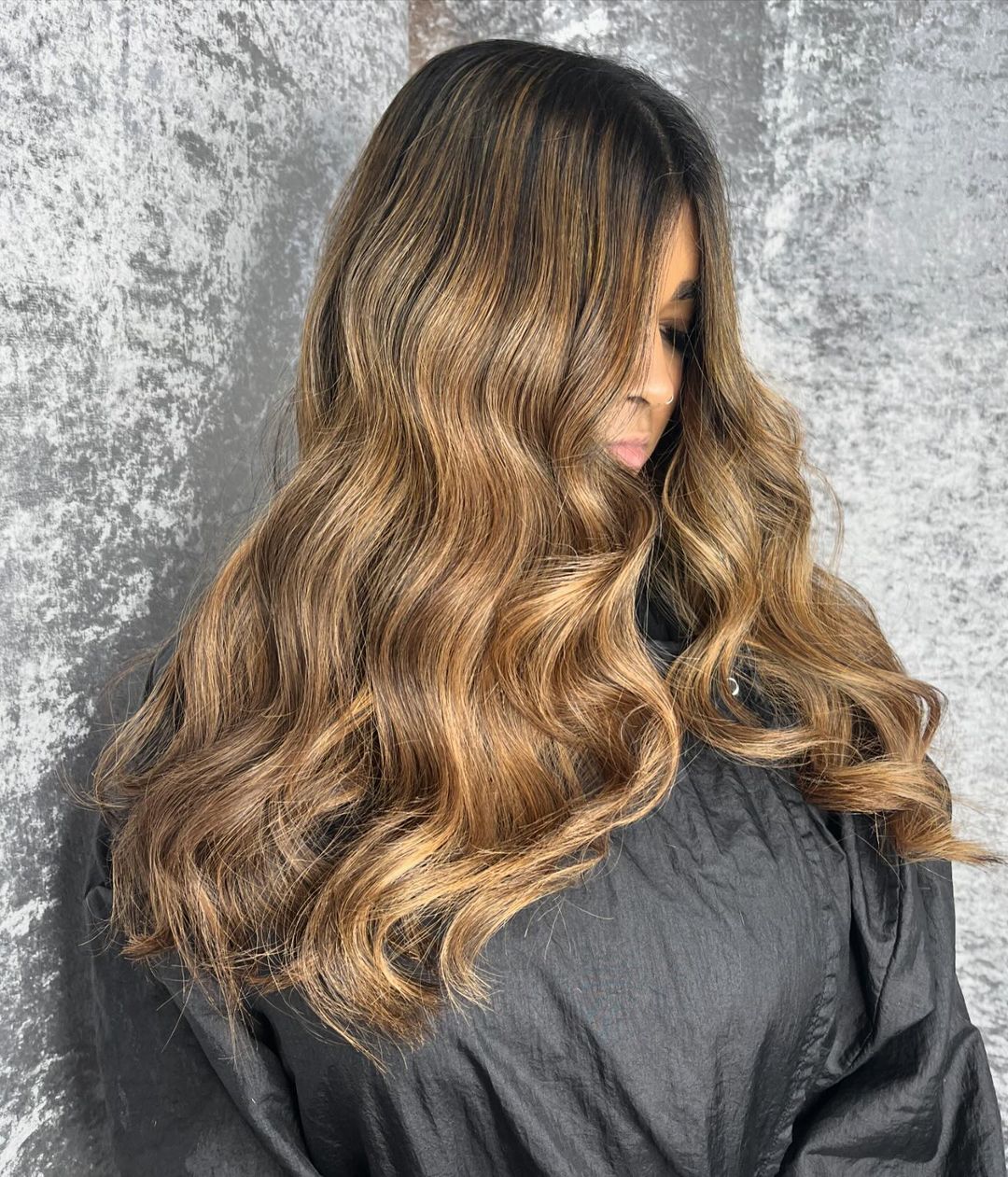 Caramel Highlights and Root Top