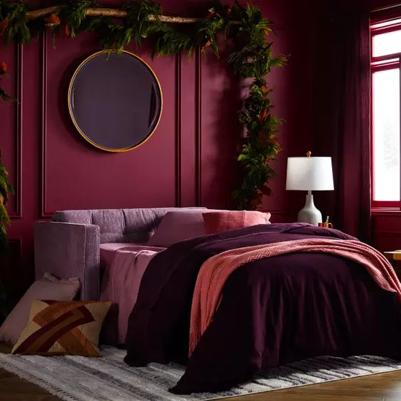 Magenta And Purple Bedroom
